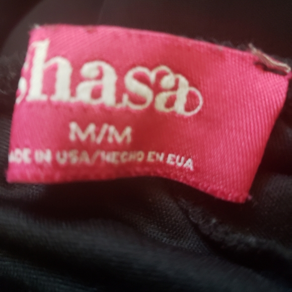 Black Crochet & Sheer High Low Dress - Picture 3 of 4